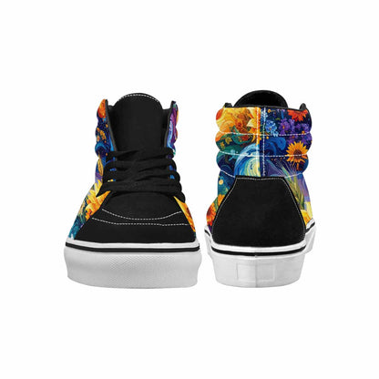 MEN'S Blend All Versions High Top Canvas Vibrant Chaos Sneakers