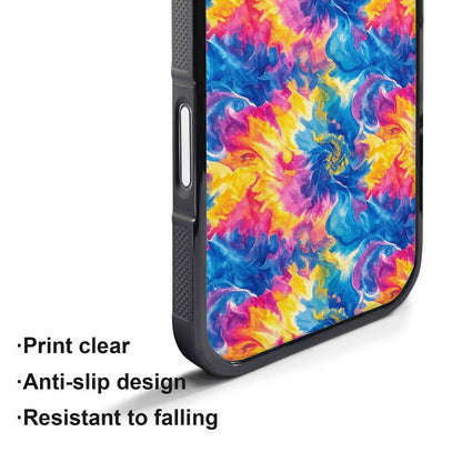iPhone 17 Pro Case — Small Tie Dye Swirl Pattern Tie, Personalized Phone Case