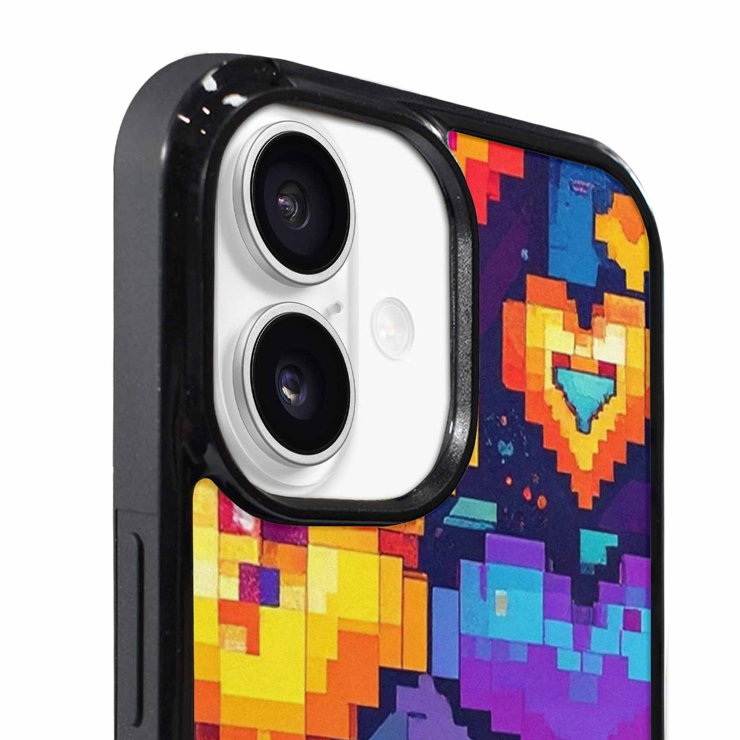 iPhone 17 Case — Pixel Art Bit Burst Original Art, Original Design Phone Case