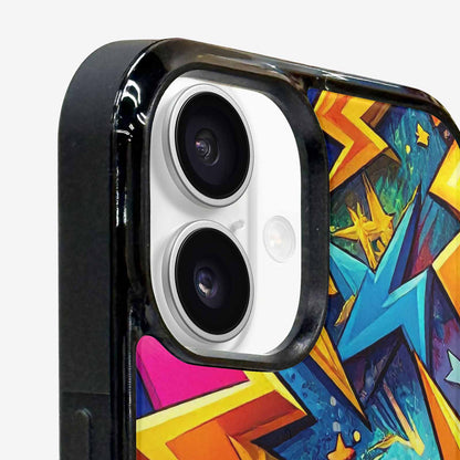 iPhone 16 Plus Case — Lightning Bolt Storm Pattern Hundreds Of, Custom Designed Case Cover