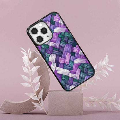 iPhone 15 Pro Max Case — Genderqueer Flag Color Theme Small Rainbow, Personalized Phone Case