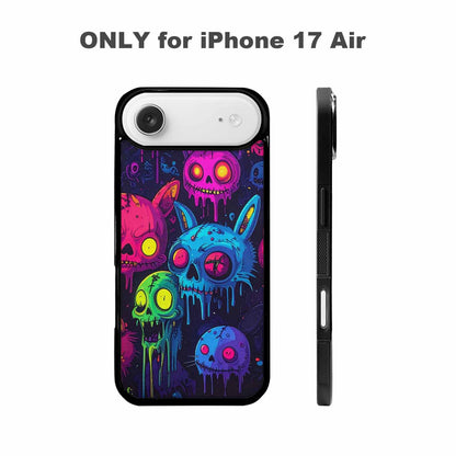 iPhone 17 Air Case — Mixed Toxic Glow Creature Pattern Cartoon, Custom Phone Case
