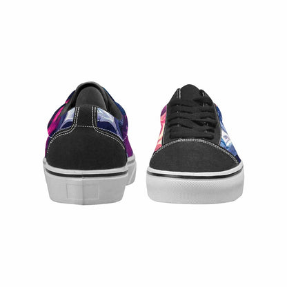 MEN'S Marble Skull Canvas Lace-Up Y2K Sneakers