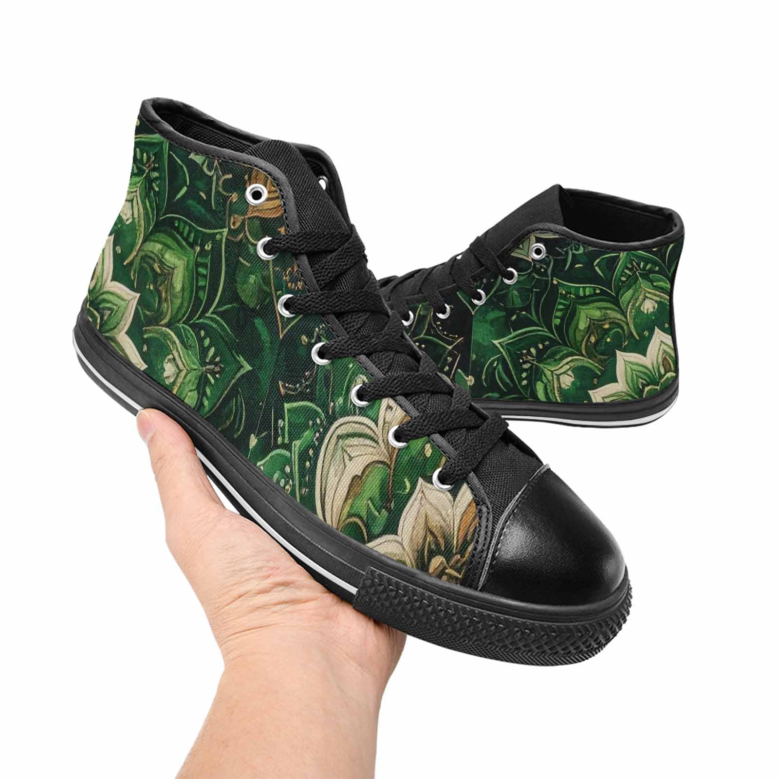 MEN'S Mandala High Top Canvas Grunge Sneakers