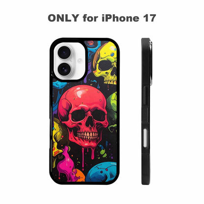 iPhone 17 Case — Of Skulls Digital Camo Gothic Skulls, Custom Printed Phone Case