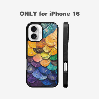 iPhone 16 Case — Reptile Scale Full Color Vibrant Reptile, Custom Phone Case