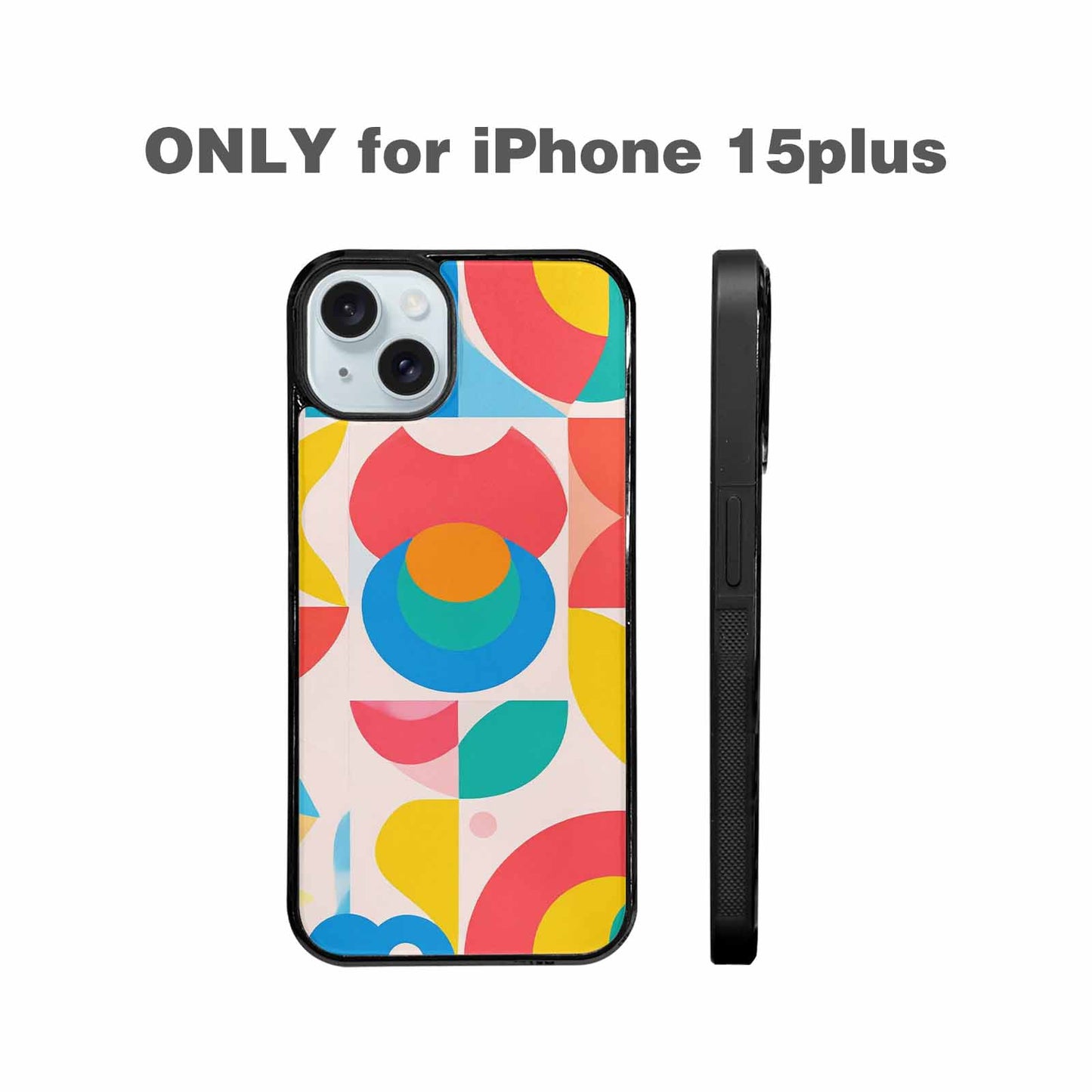 iPhone 15 Plus Case — 1960s Mod Cartoon Art Pattern, Custom Art Phone Cover