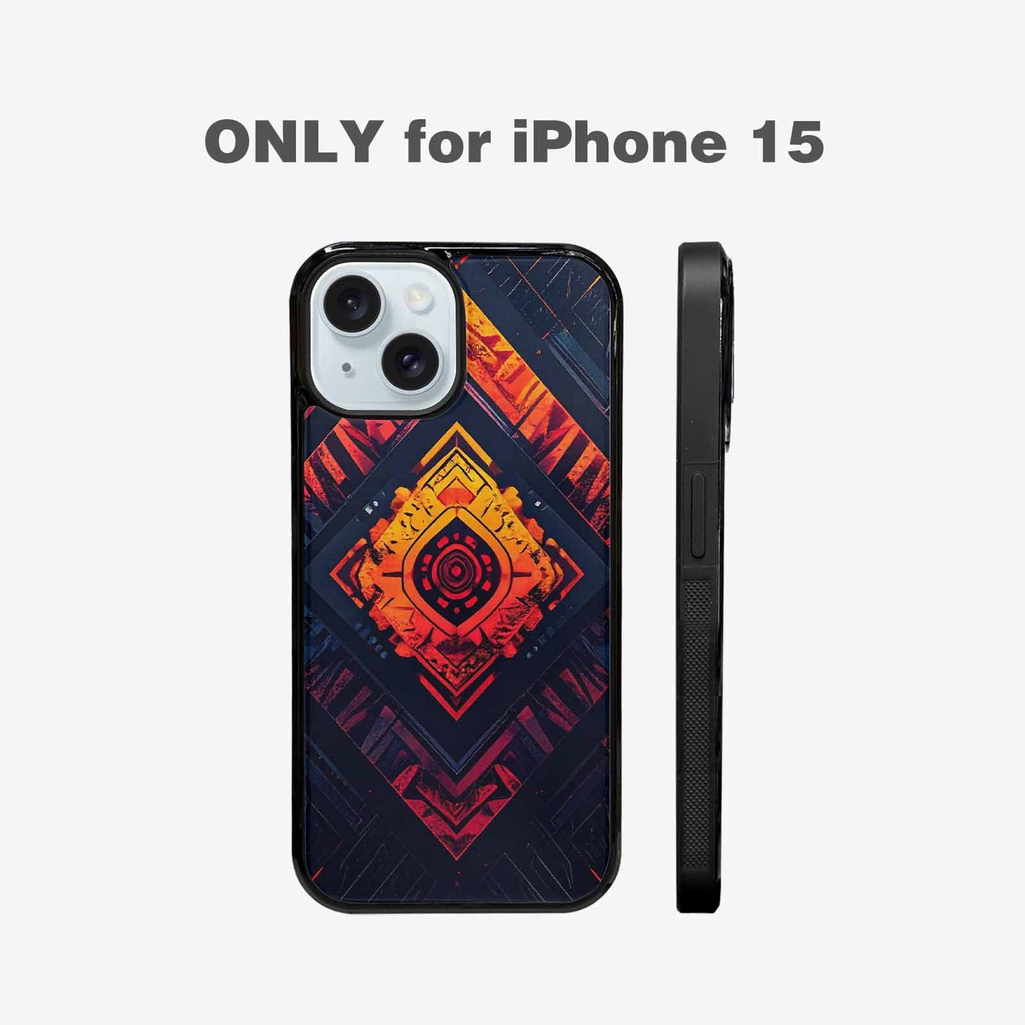 iPhone 15 Case — Wild Tribal Ripple, Custom Art Phone Cover