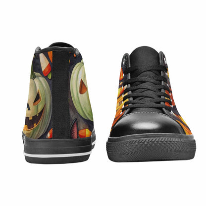 WOMEN'S Halloween High Top Canvas Dark Academia Shoes