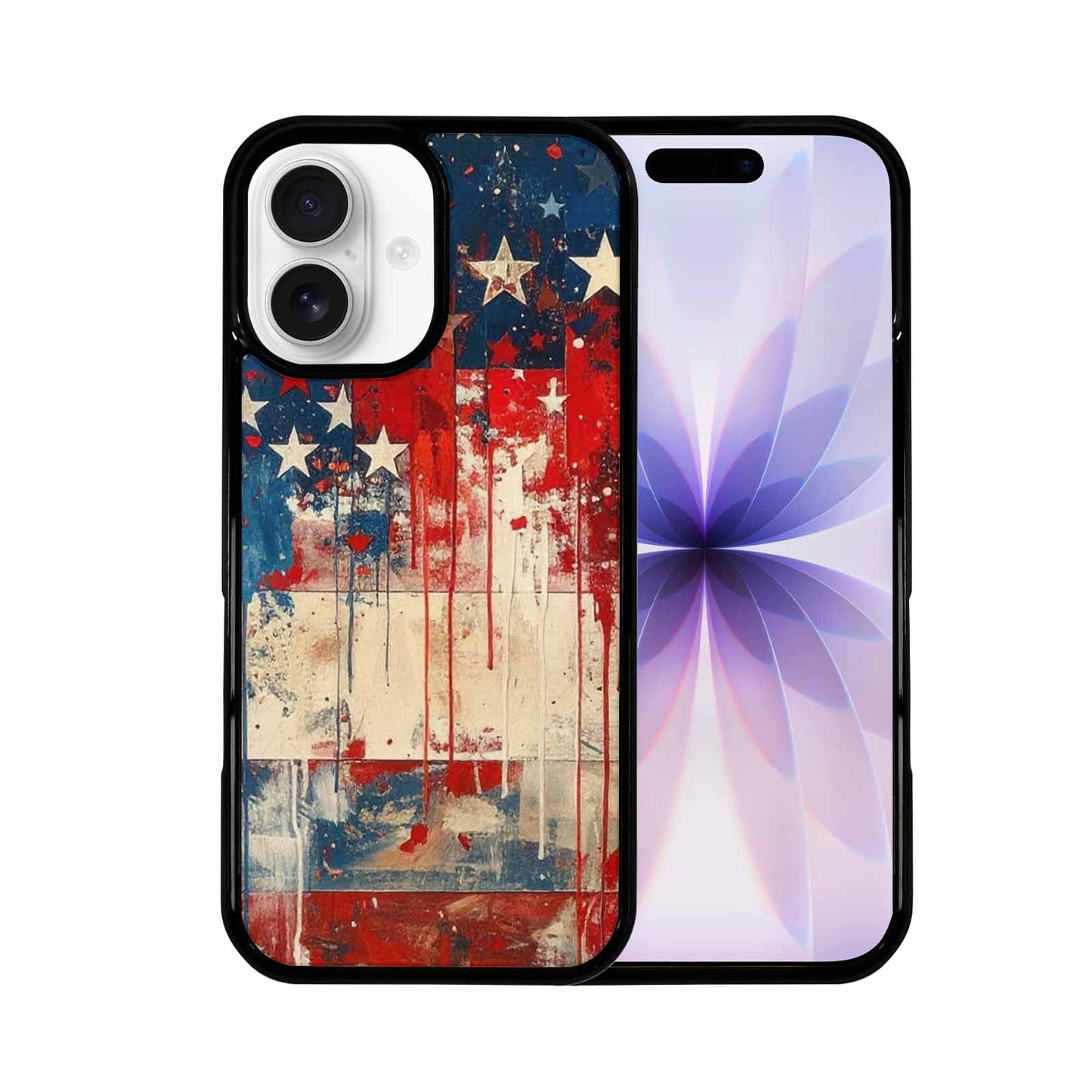 iPhone 17 Case — Patriotic Stars And Stripes Galaxy Space, Custom Printed Phone Case
