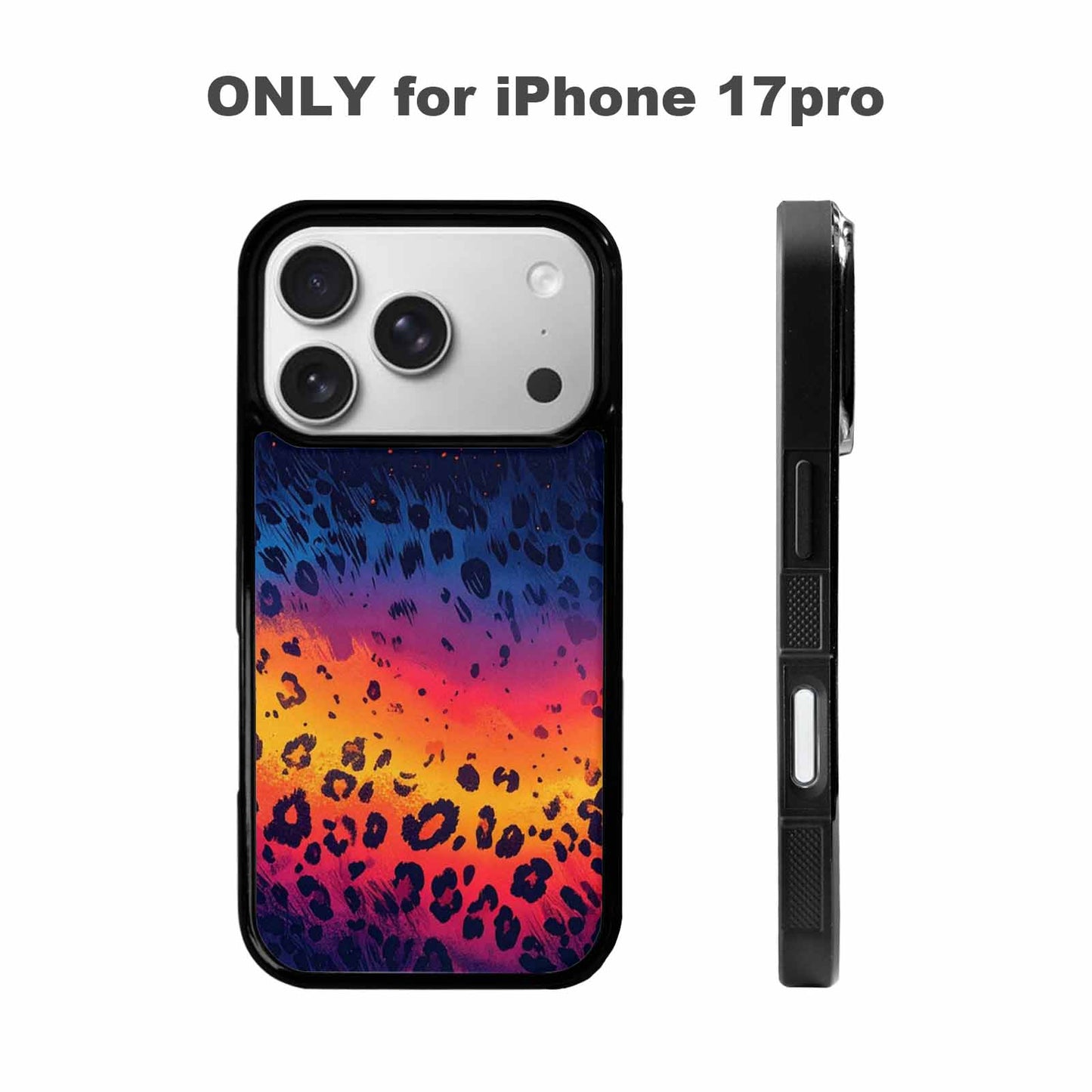 iPhone 17 Pro Case — Leopard Print Gradient Animal Print, Personalized Phone Case