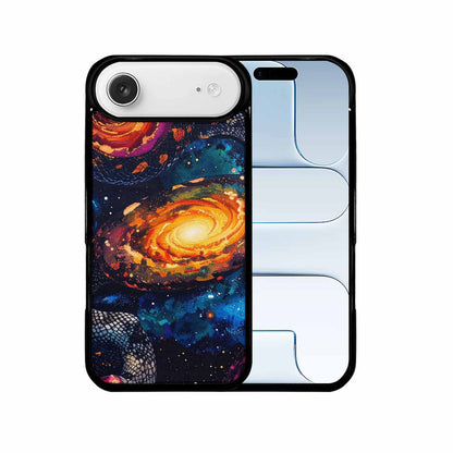 iPhone 17 Air Case — Galaxy Snake Print Galaxy Space, Custom Art Phone Cover
