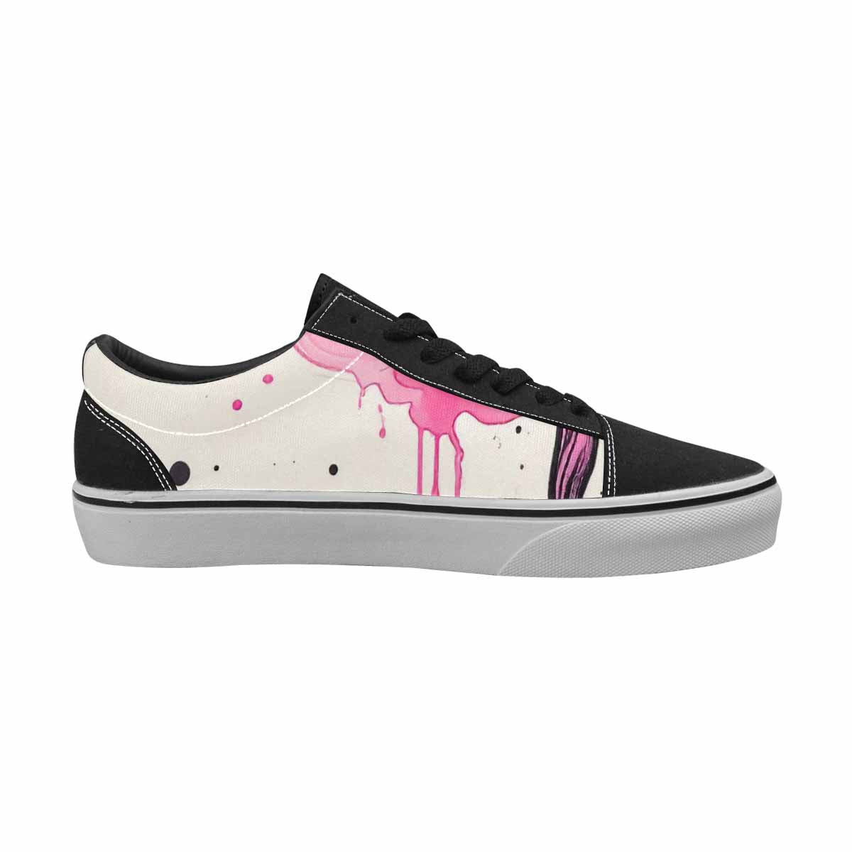 WOMEN'S Van Gogh Swirl Lace-Up Canvas Dark Academia Sneakers