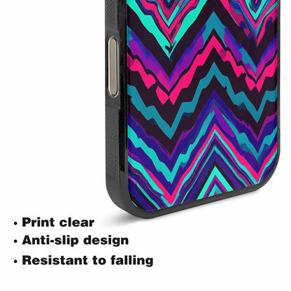 iPhone 16 Pro Max Case — Psychedelic Chevron Vortex, Unique Phone Case Design