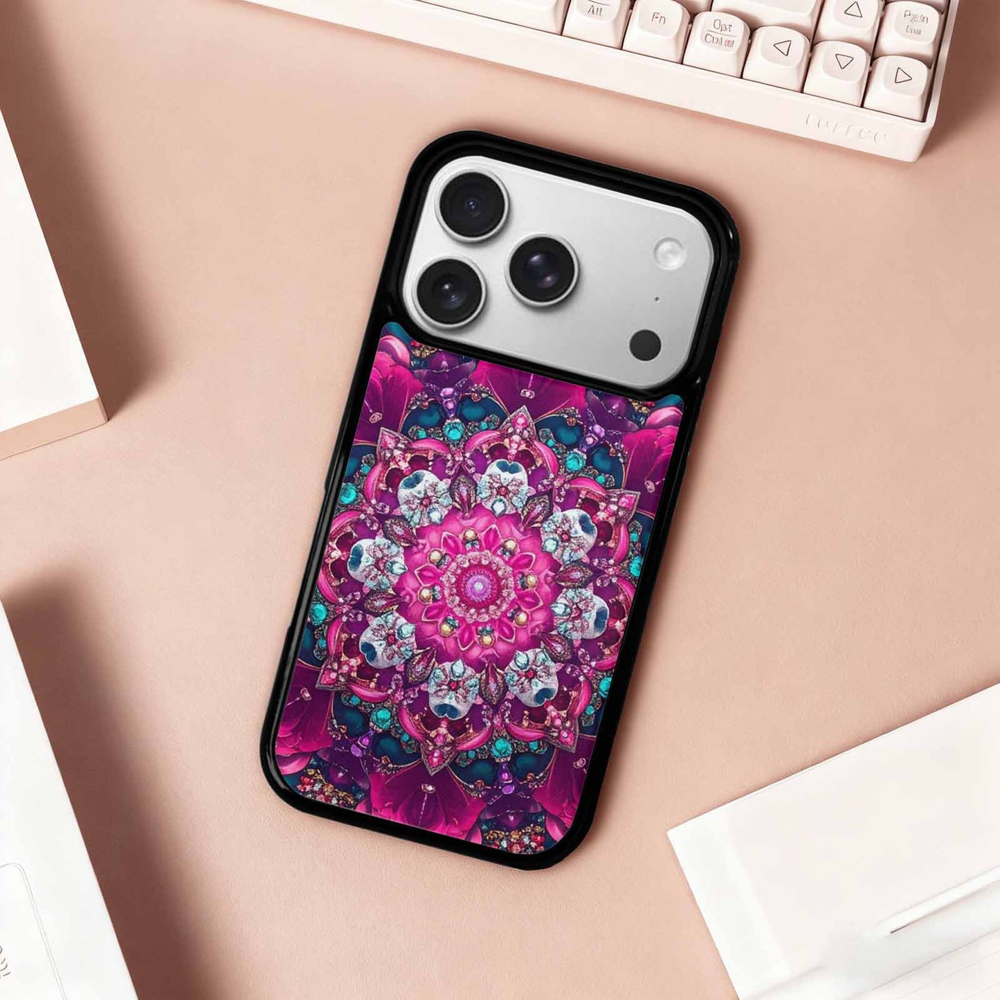 iPhone 17 Pro Case — Skull Dark Art Gothic Print Gothic, Custom Phone Case