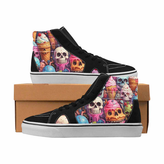 MEN'S Skulls High Top Canvas Boutique Aesthetic All Over Print Shoes