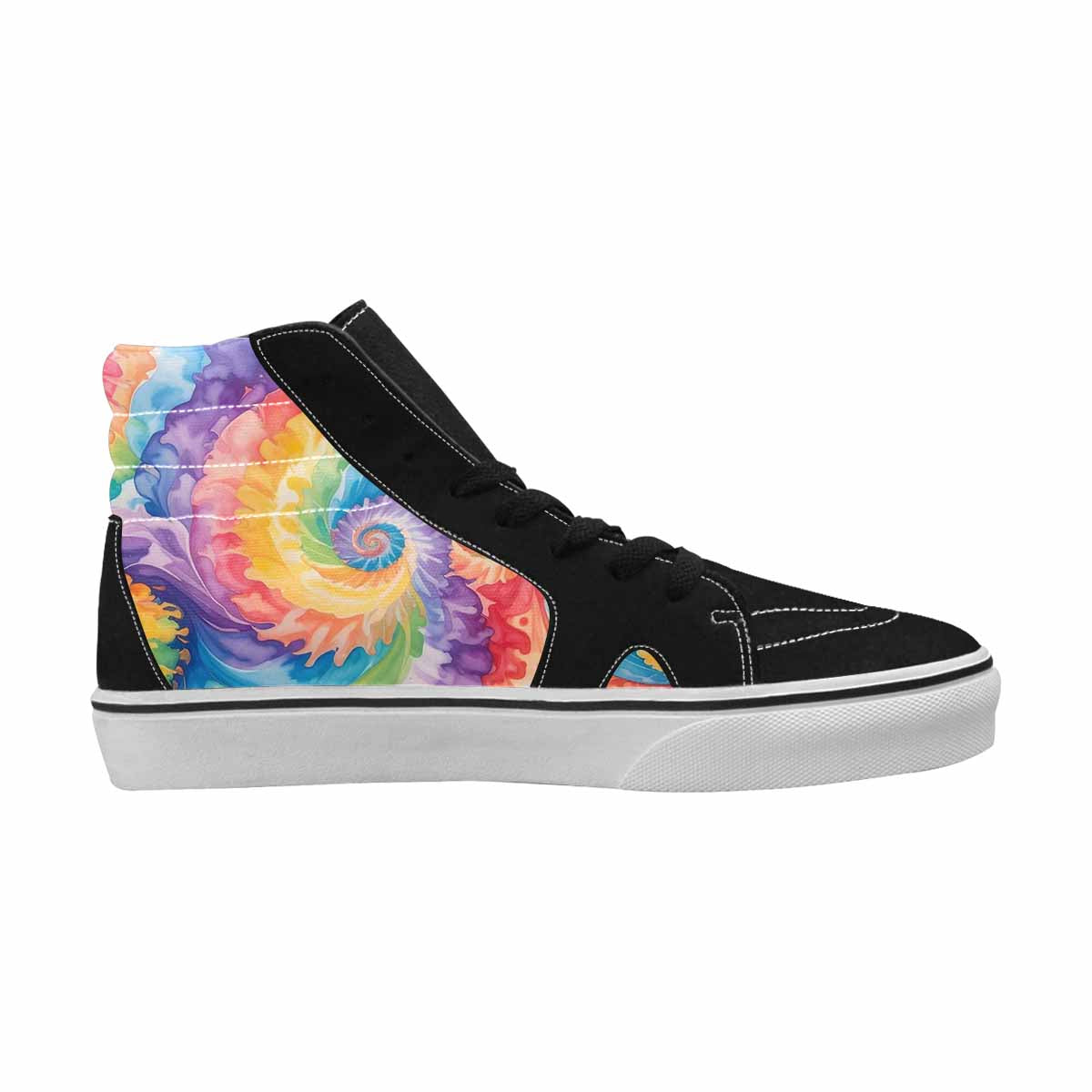 MEN'S Tie High Top Canvas Cottagecore Custom Sneakers