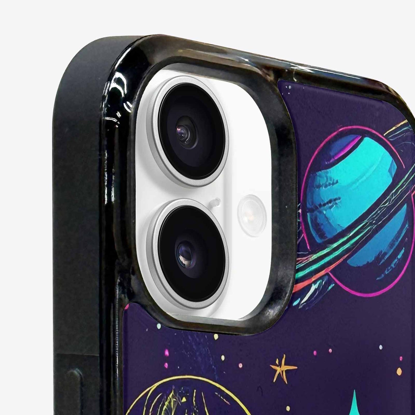 iPhone 16 Plus Case — Space Galaxy Astronaut, Custom Printed Phone Case