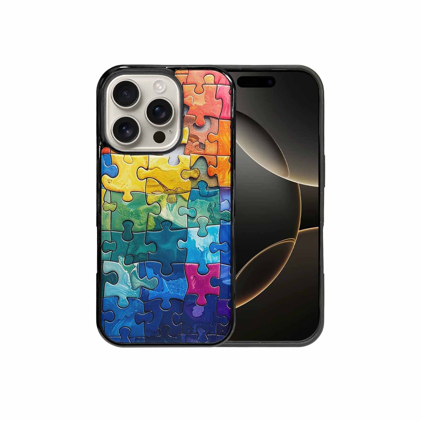iPhone 16 Pro Case — Autism Puzzle Pieces Puzzle Piece Pattern, Unique Phone Case Design