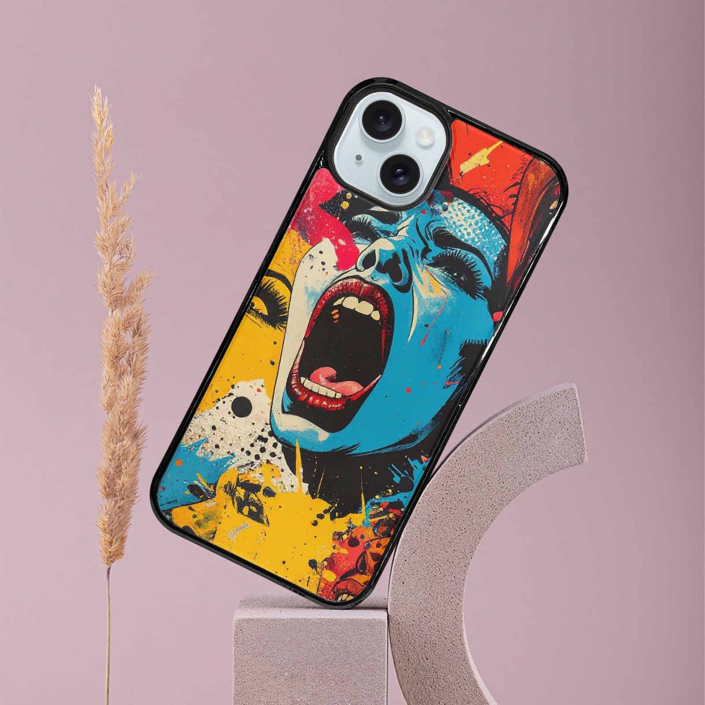 iPhone 15 Plus Case — Comic Book Scream Comic Book Scream, Custom Print Case Cover