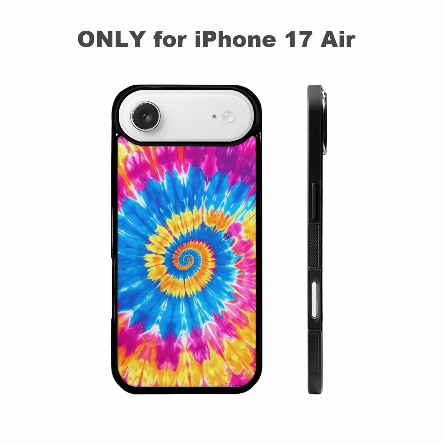 iPhone 17 Air Case — Tie Dye Spiral Art Seamless Tie, Unique Phone Case Design