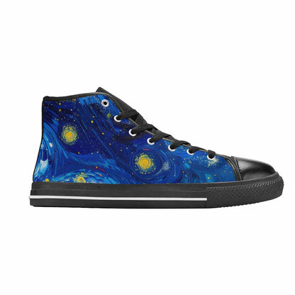 MEN'S Starry Night Van Gogh High Top Canvas Dreamcore Custom Shoes
