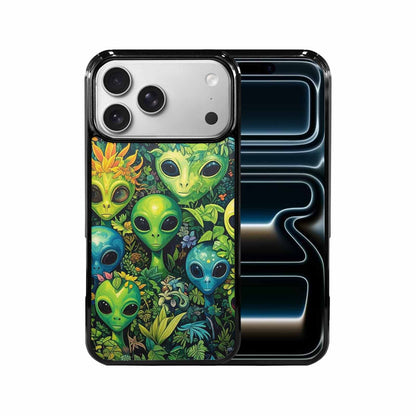 iPhone 17 Pro Max Case — Aliens Pattern Hundreds Of Alien Scifi, Custom Designed Case Cover