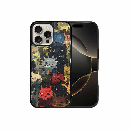 iPhone 16 Pro Max Case — Monsters Camomonsters Pattern Okl, Custom Made Phone Cover