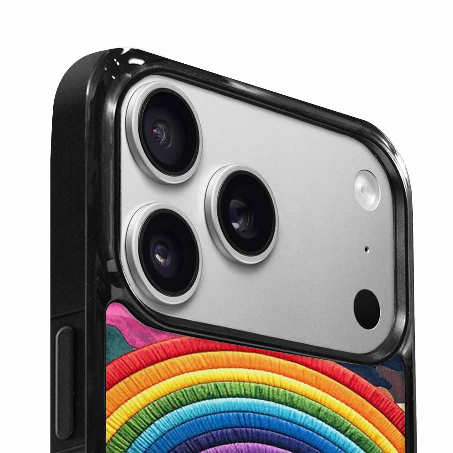 iPhone 17 Pro Case — Vivid Camo Rainbow Arc Camo, Personalized Phone Case
