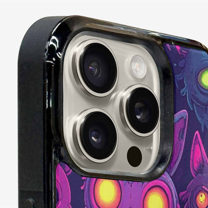 iPhone 15 Pro Max Case — Mixed Toxic Glow Creature Pattern Hundreds, Custom Phone Case