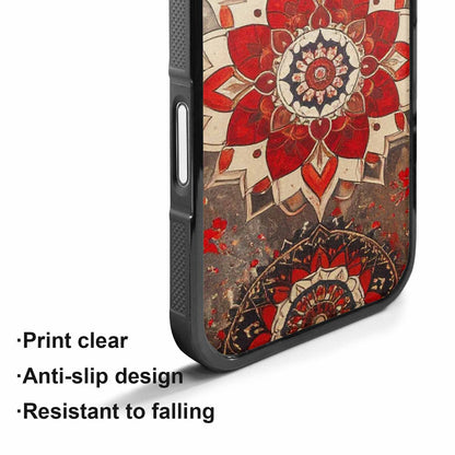 iPhone 17 Case — Small Mandala Pattern, Randomly Floral, Custom Designed Case Cover