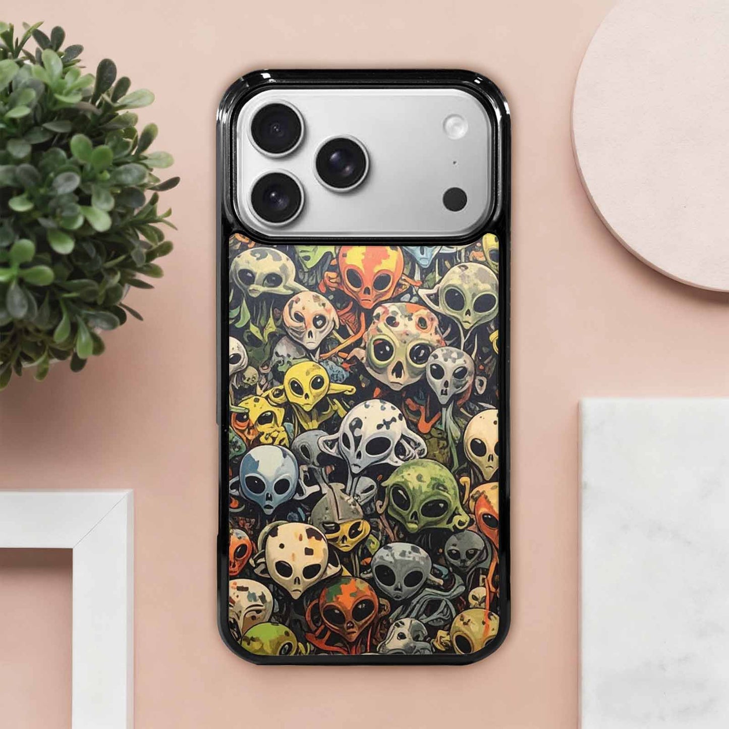iPhone 17 Pro Max Case — Aliens Camo Aliens Alien Scifi, Unique Phone Case Design