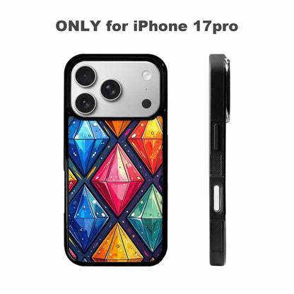 iPhone 17 Pro Case — Vintage Summer Diamond Retro Vintage, Personalized Phone Case