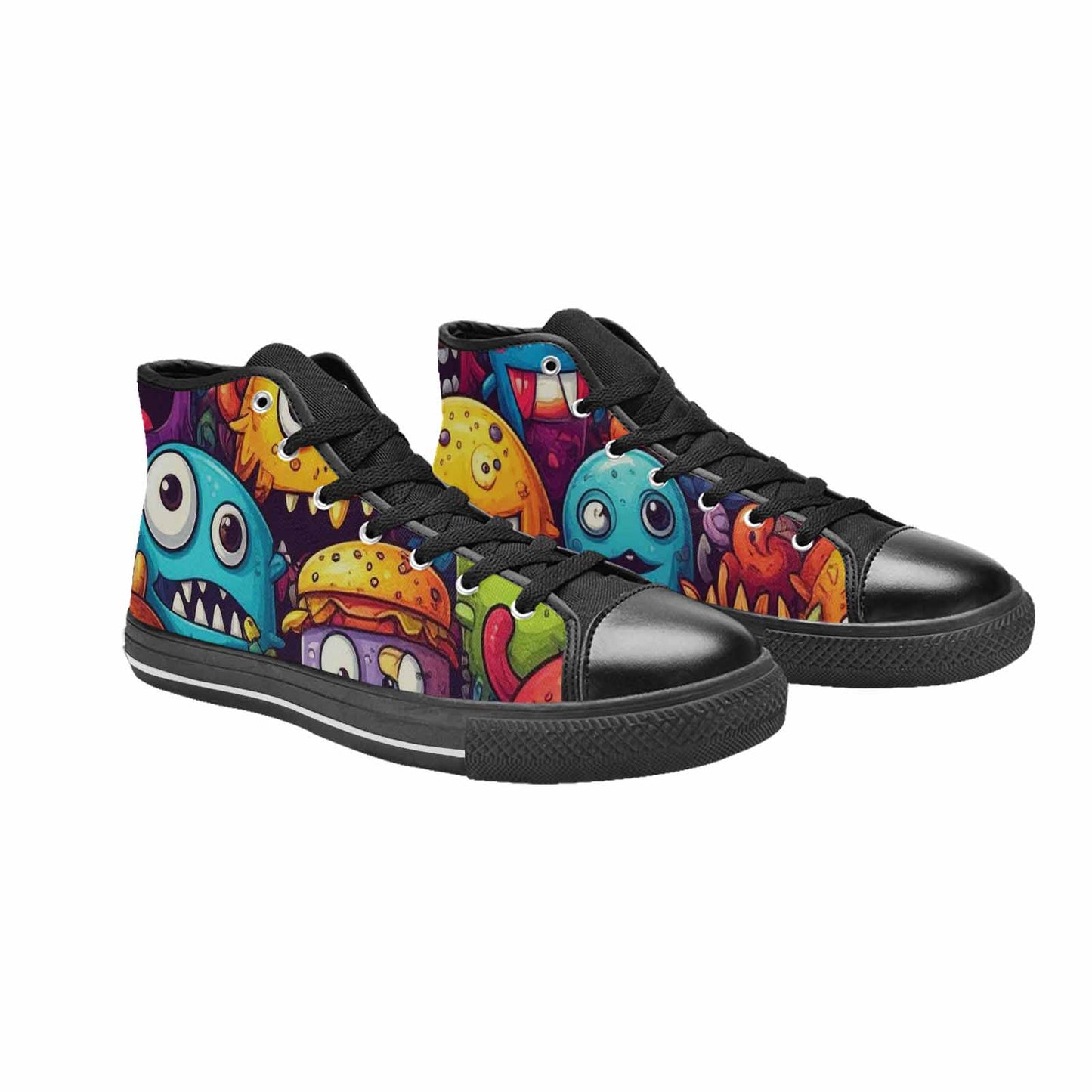 MEN'S Cartoon Monster Character High Top Canvas Dark Academia Sneakers