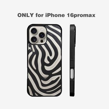 iPhone 16 Pro Max Case — Modern Zebra Stripe Solid Print Crisp, Customized Protective Case