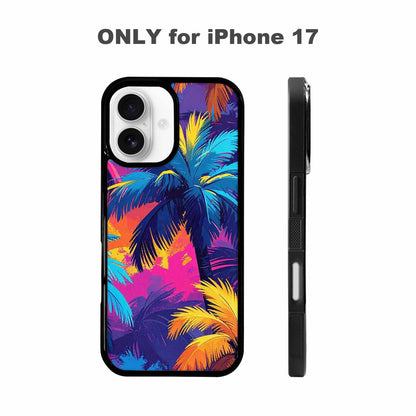 iPhone 17 Case — Chrome Bling Palm Original Art, Custom Printed Phone Case