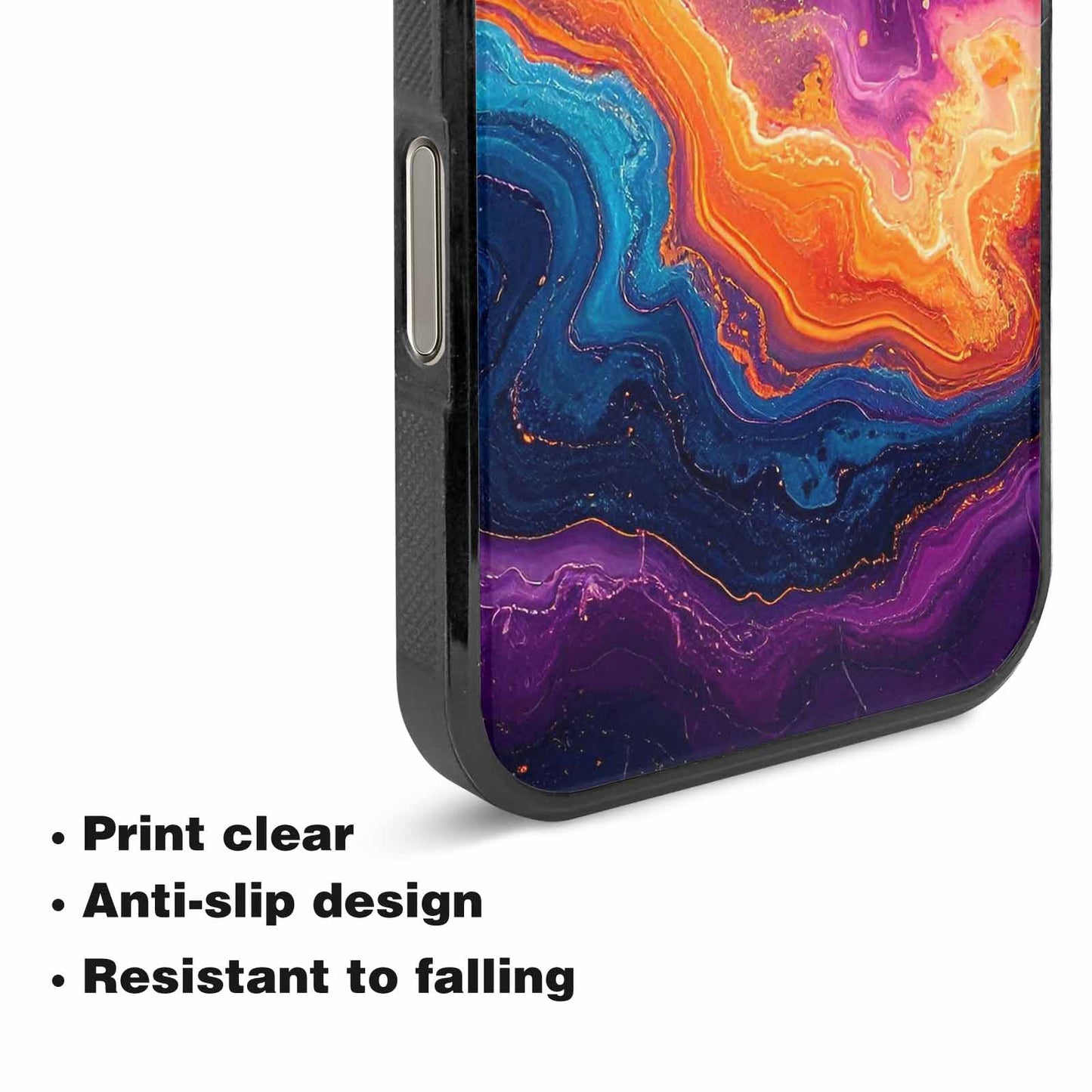 iPhone 16 Pro Max Case — Psychedelic Marble Tessellation, Custom Print Case Cover