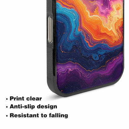 iPhone 16 Pro Max Case — Psychedelic Marble Tessellation, Custom Print Case Cover