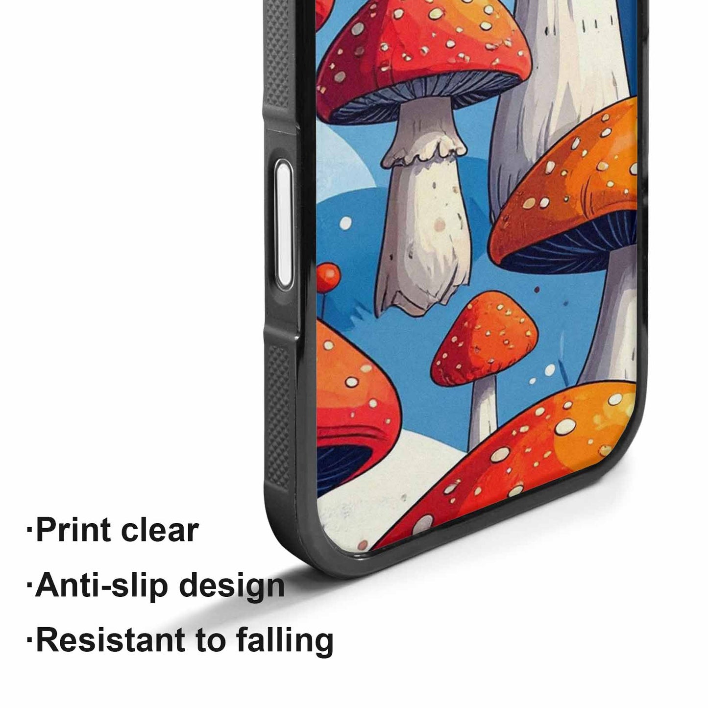 iPhone 17 Case — Vivid Winter Mushroom Cartoon Cute, Custom Printed Phone Case