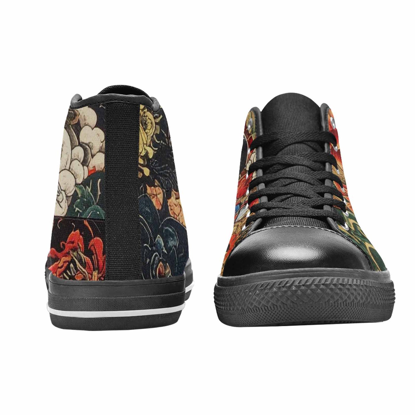 WOMEN'S Dragon Scale Fantasy High Top Canvas Dark Academia Sneakers