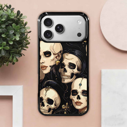 iPhone 17 Pro Max Case — Skull Dark Art Gothic Print Gothic, Unique Phone Case Design