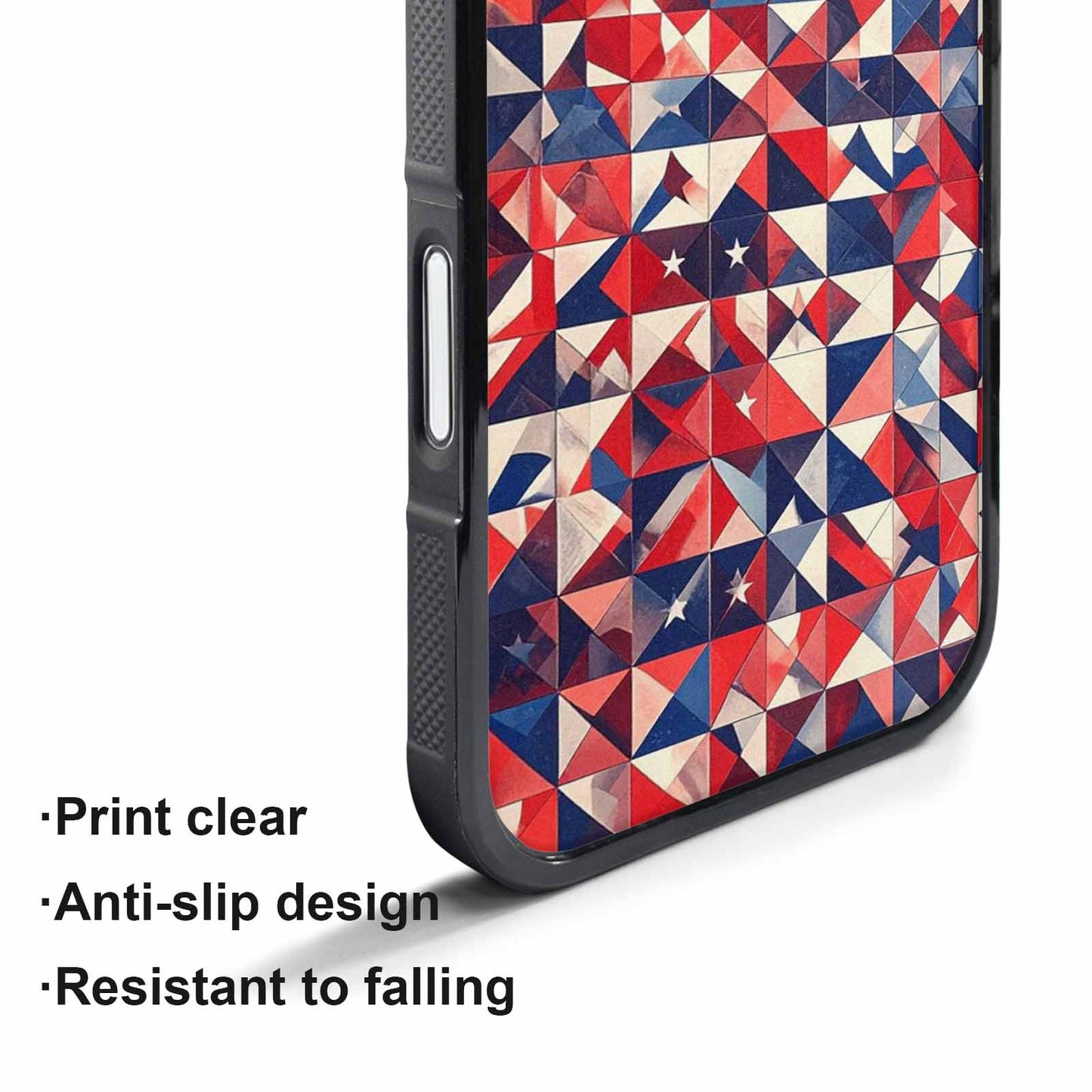iPhone 17 Pro Max Case — Small American Flag Stars Galaxy Space, Custom Printed Phone Case