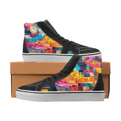 WOMEN'S Surrealist Full Color High Top Canvas Artist-designed Cottagecore Limited Edition Sneakers