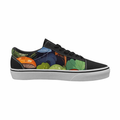WOMEN'S Mushrooms  Camo Mushrooms Lace-Up Canvas Neon Fantasy Custom Shoes