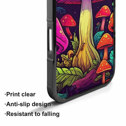 iPhone 17 Case — Psychedelic Mushroom Cartoon Pattern Cartoon Cute, Custom Printed Phone Case