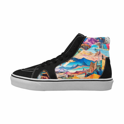 MEN'S Surreal Dream Fragment High Top Canvas Kaleidoscope Sneakers