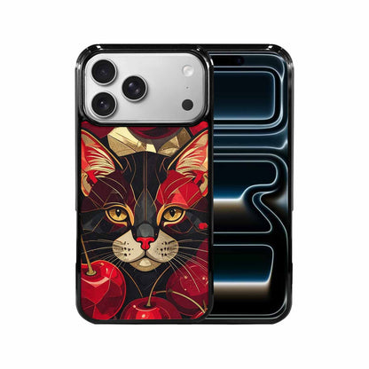iPhone 17 Pro Max Case — Retro Cherry Cat Retro Vintage, Customized Protective Case