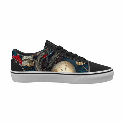 WOMEN'S More Overlapping Ontop Each Lace-Up Canvas Dark Academia Sneakers