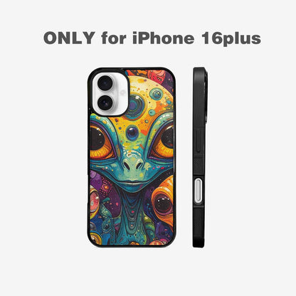 iPhone 16 Plus Case — Cartoon Alien Characters, Original Design Phone Case