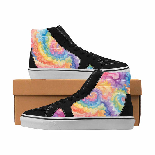 MEN'S Tie Dye High Top Canvas Custom Fashion Dreamcore Custom Print Sneakers